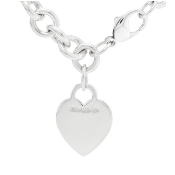 Tiffany & Co. Jewelry - TIFFANY Sterling Silver Heart Tag Charm Bracelet